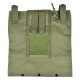 WoSport Foldable Dump Pouch (OD), 1000d nylonDockable to belt or vestsMolle systemElastic cord and velcro closureVentilation holesOpened size 26x29cmShrink size 26x12cmOlive drab color